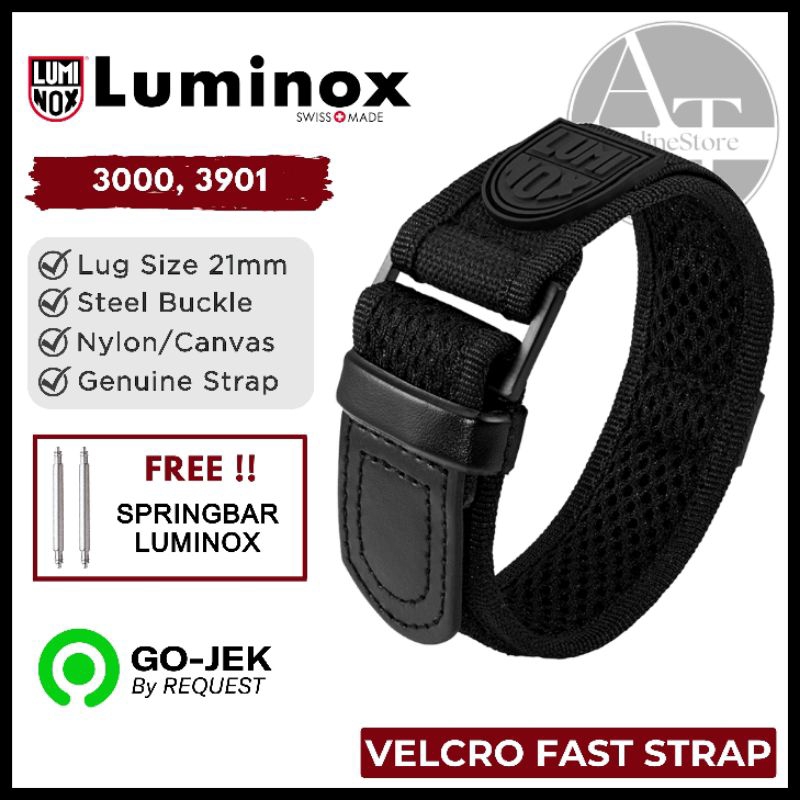 Luminox Watch Strap Velcro Strap Luminox 3000 BO Black ORIGINAL