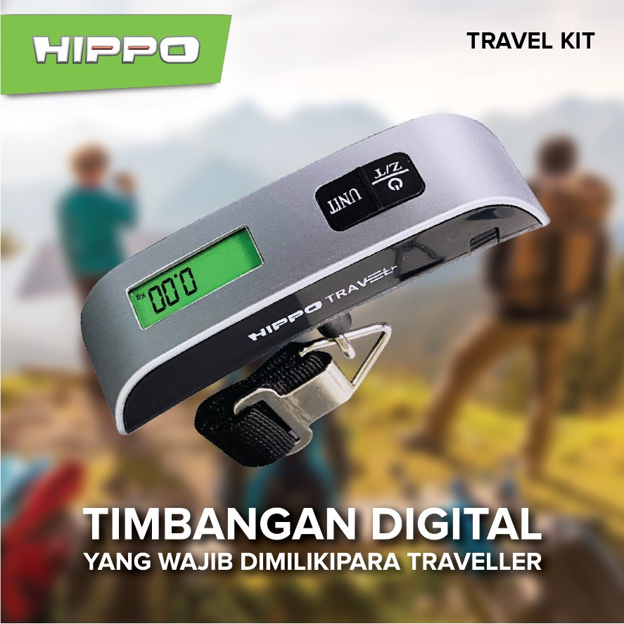 HIPPO TRAVEL ELECTRONICS LUGGAGE SCALE / TIMBANGAN KOPER DIGITAL - Gambar 4