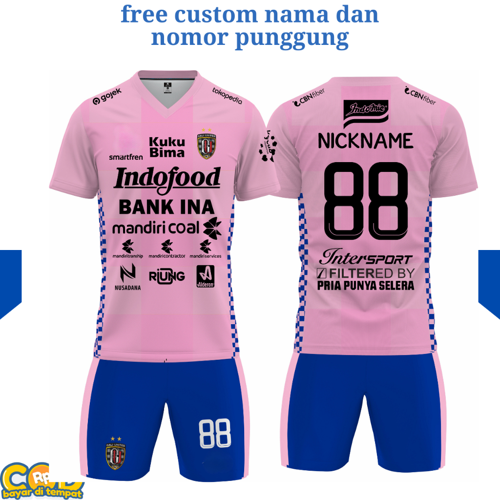 Bali United Goalkeeper Jersey 2023/2024 free custom Name And Back ...