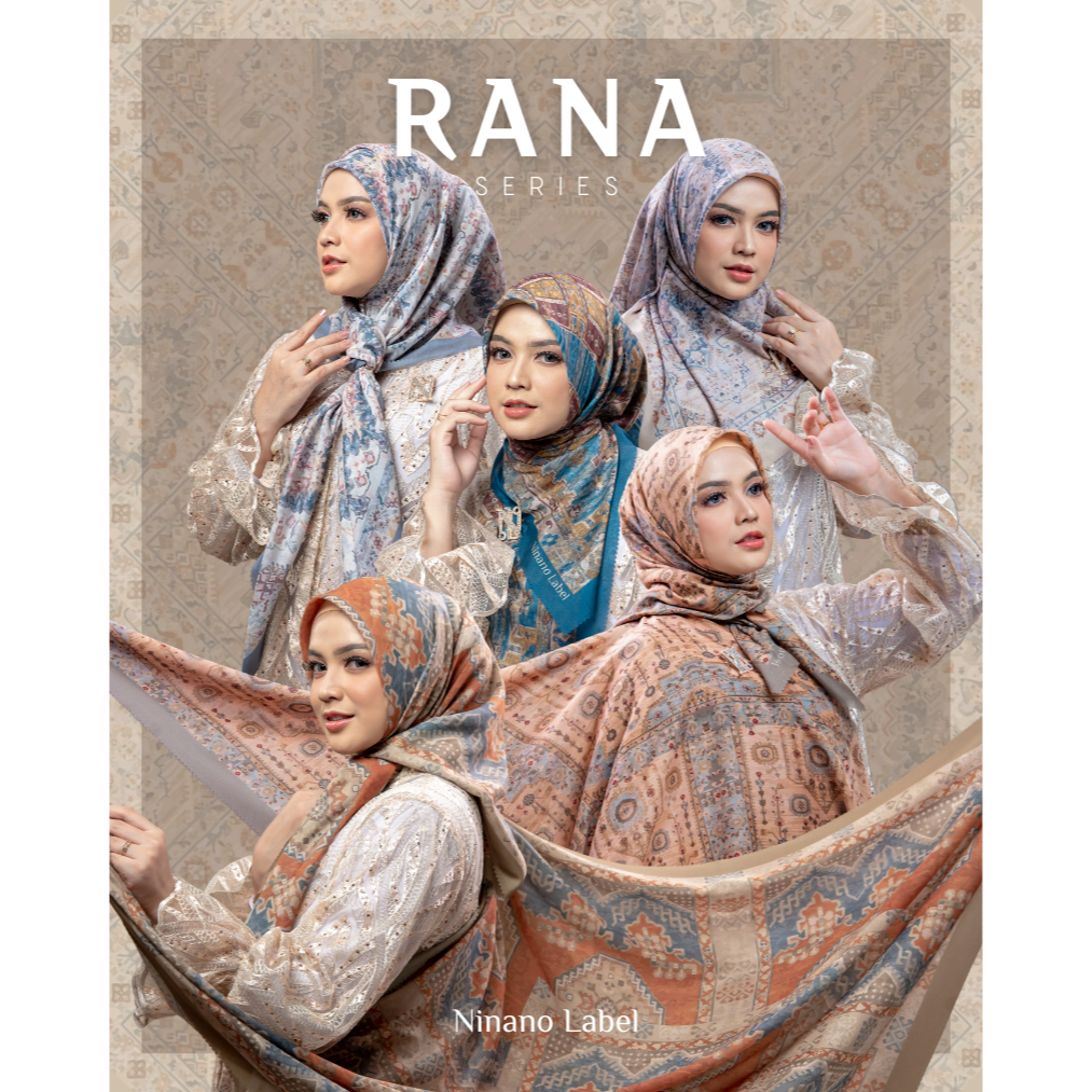 Rana series/Ninano Label/Rectangular Hijab With Pleated Motifs ...
