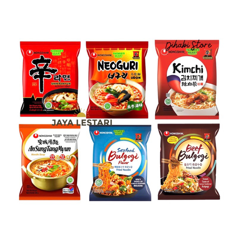 Nongshim Ramyun Noodle (6 Flavor Variants) (120g) | Shopee Singapore