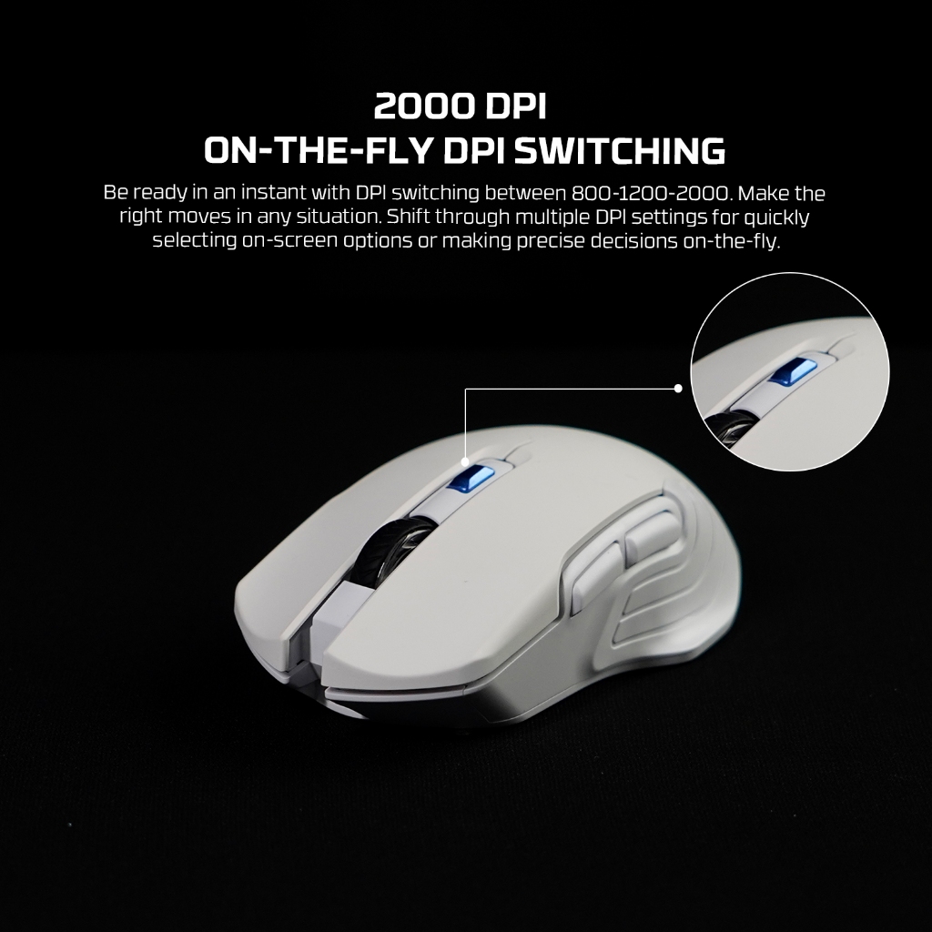 Fantech RAIGOR WG12 / WG12R / WG12RS Raigor Gen III Mouse Wireless Gaming - Gambar 3