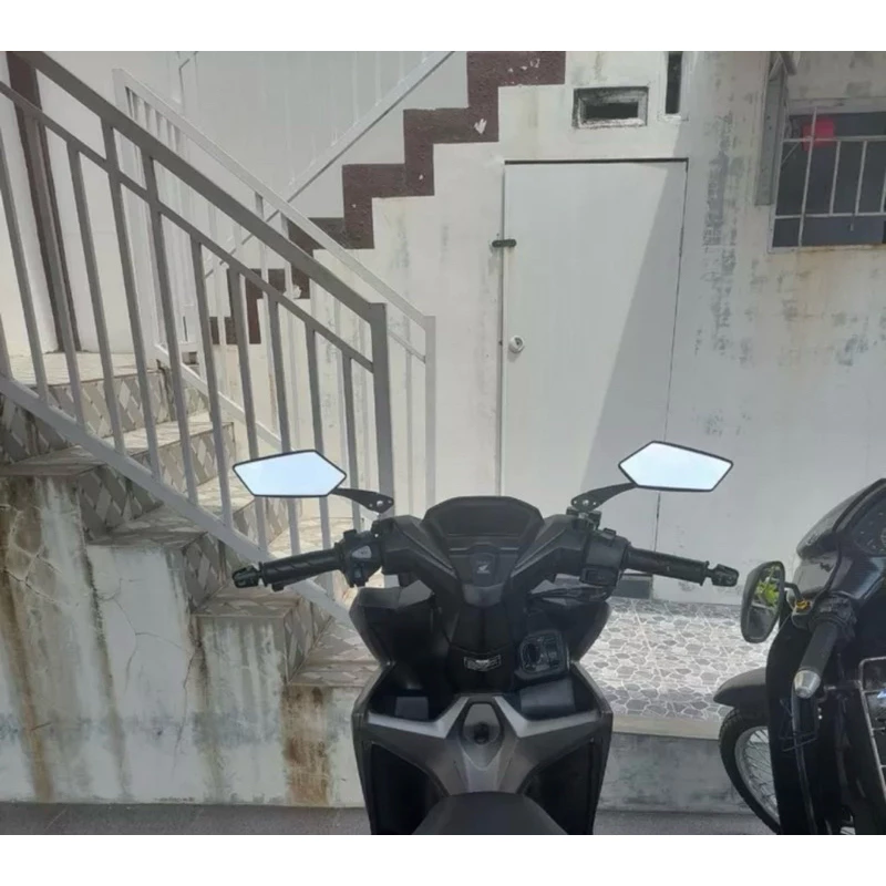 COD SPION KOZO TANGKAI BESI SEPASANG FREE DUDUKAN SPION HONDA YAMAHA UNIVERSAL SUPRA MX VEGA NMAX AEROX LEXY VARIO BEAT DLL SUDAH SEPASANG - Gambar 2