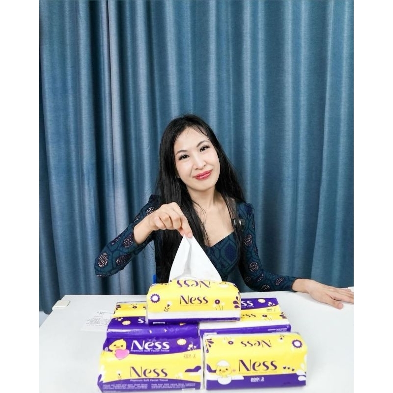 ( PAKET ISI 5 ) Tisu Tissue NESS 250 sheets 2ply 500 helai Facial Tissue PROMO !!! - Gambar 4