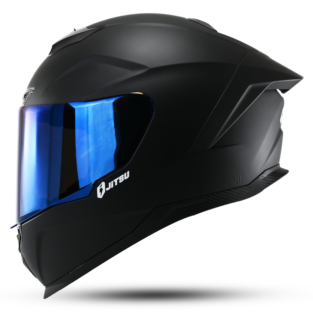 HELM FULL FACE JITSU AIR1 HELEM MOTOR TERBARU KACA SILVER