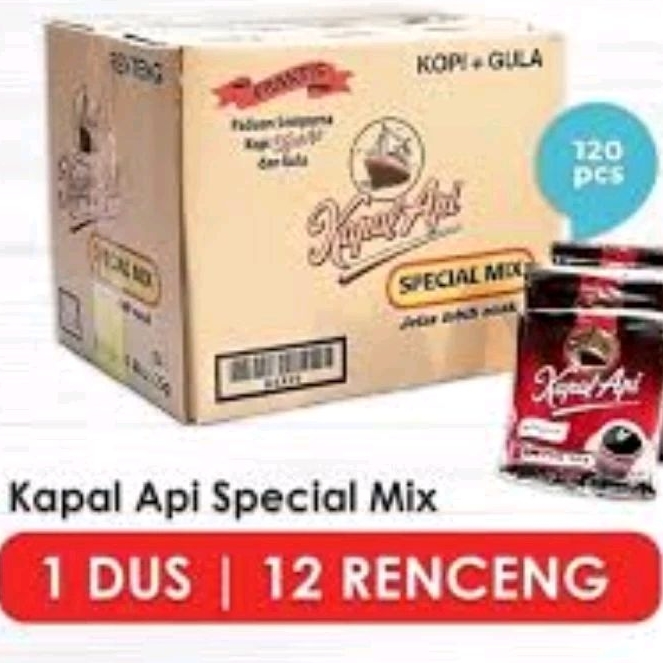 INSTANT KAPAL API/ SPECIAL MIX 1 BOX 1 CARTON/ABC MILK/LUWAK /TORABIKA ...