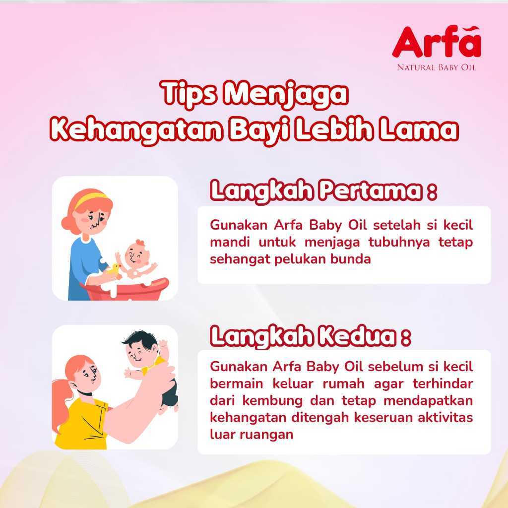 Arfa Baby Oil - Minyak Telon Alami Bayi & Anak - 3 Botol - Gambar 4