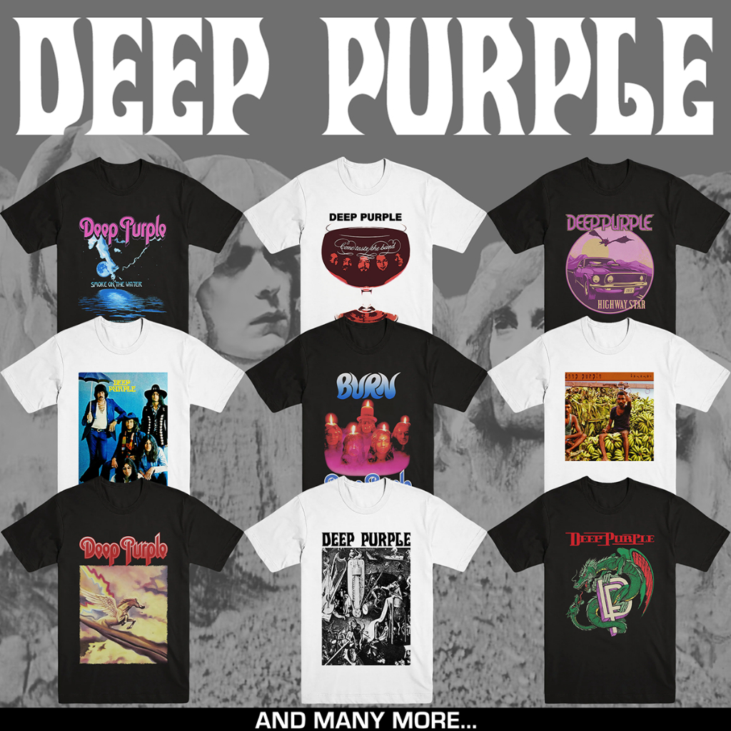 DEEP PURPLE | T-SHIRT BAND | HARD ROCK | MERCHANDISE MERCHANDISE T