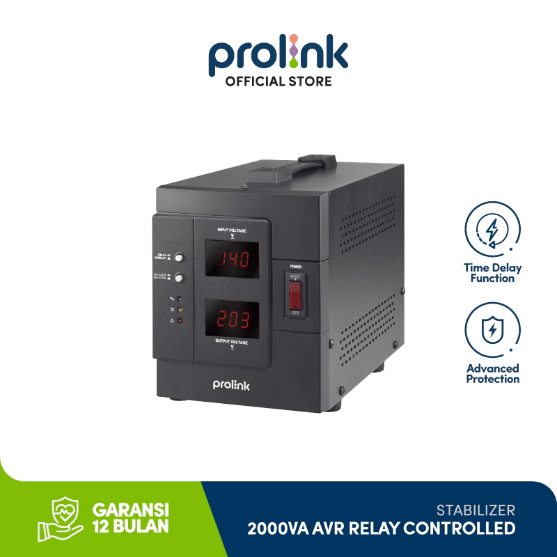 Prolink Stabilizer 2000VA Automatic Voltage Regulator l AVR l Relay Controlled l Stavolt