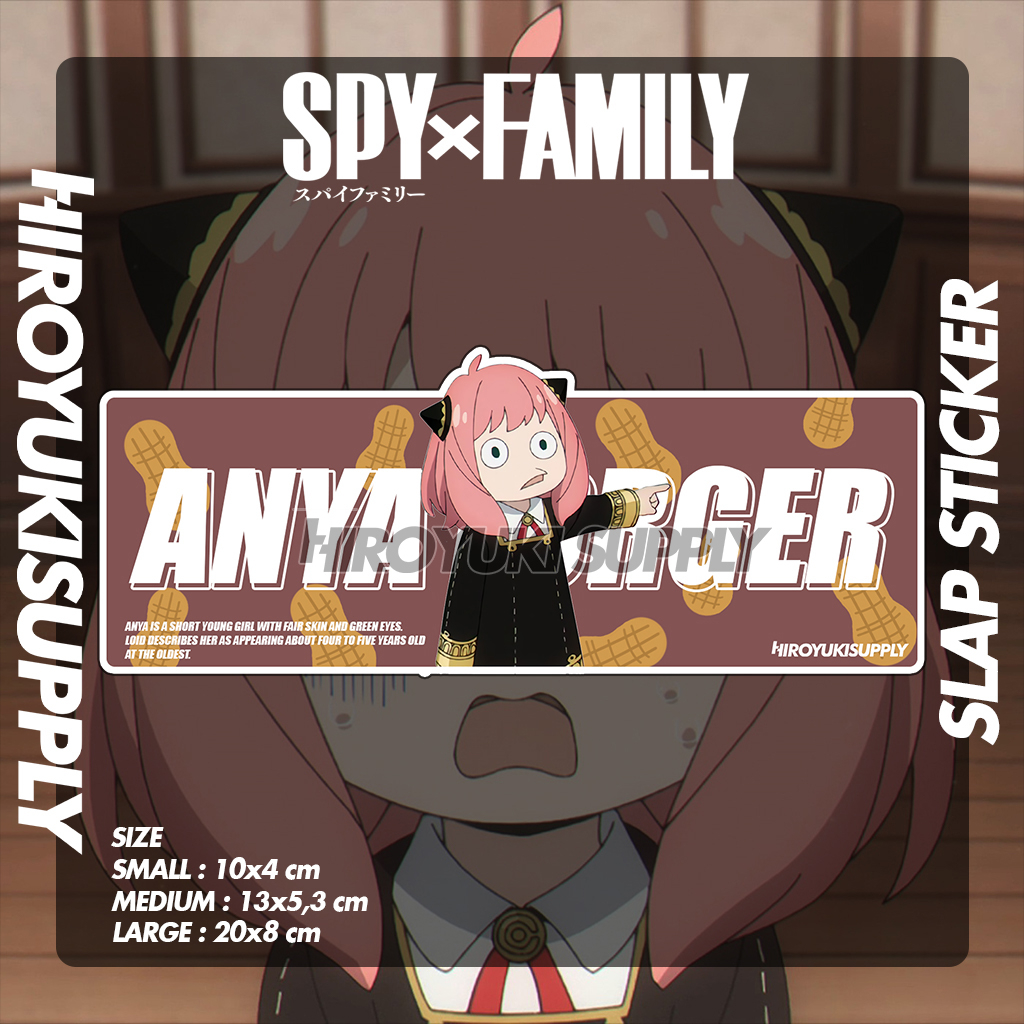 Sticker Anya Spy x Family Slap Sticker JDM | Shopee Singapore