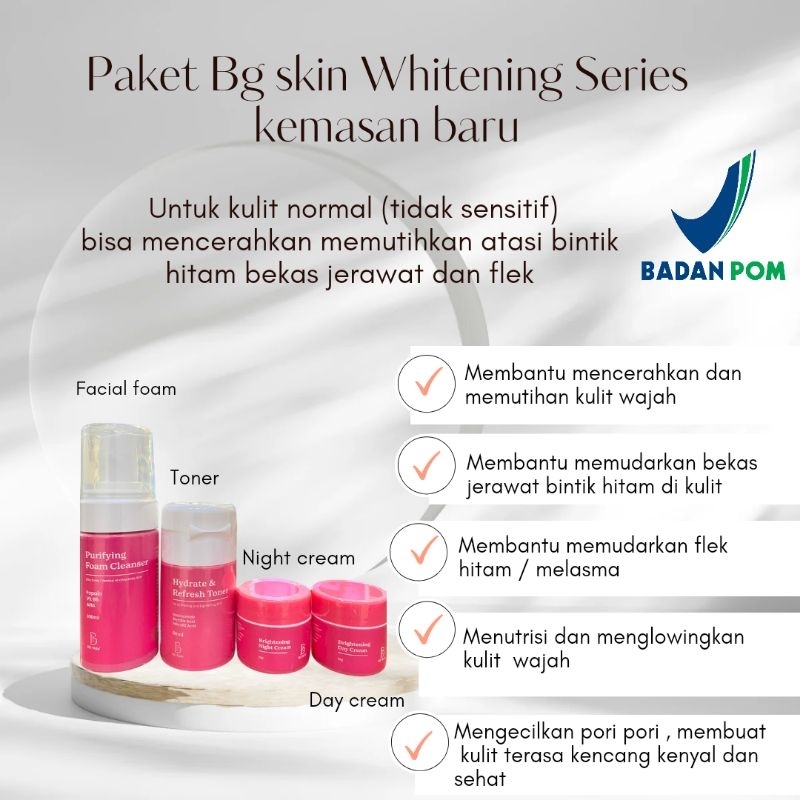 Bg SKIN WHITENING Package/BG SKIN PREMIUM Package/LUXLURY BG SKIN FREE ...