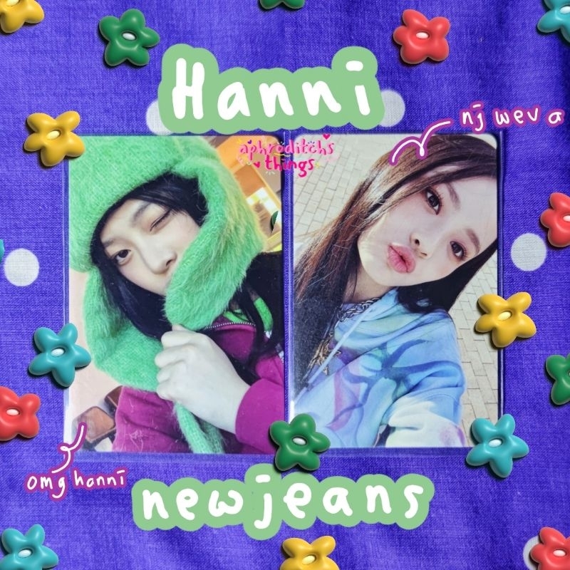 HIJAU [BOOKED] Photocard Official Newjeans Hanni weverse a omg green ...