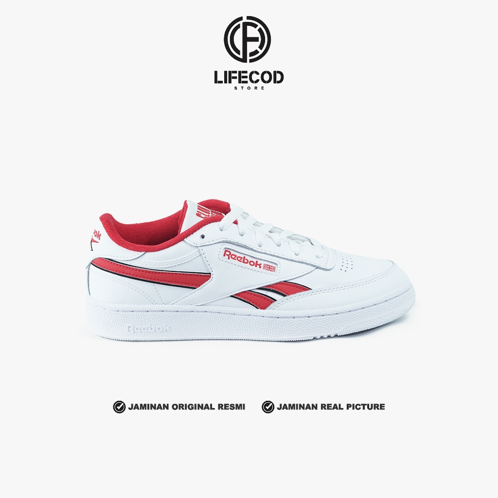 Reebok white clearance and red