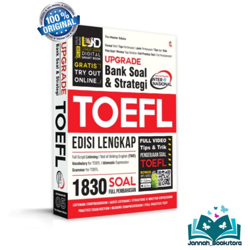 TOEFL TEST BOOK - UPGRADE QUESTION BANK AND TOEFL STRATEGY COMPLETE ...