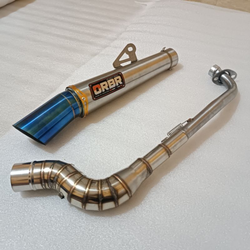 High Power Open Spec ORBR Exhaust pipe for Wave Xrm 125 Furry Smash