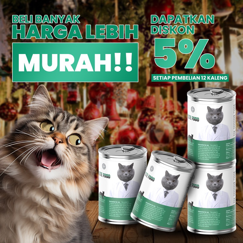 PAWZIO WETFOOD MAKANAN POKOK KUCING ISI 6 Pcs 3 VARIAN 400 GR MAKANAN POKOK KALENG KUCING ~ MAKANAN BASAH KUCING