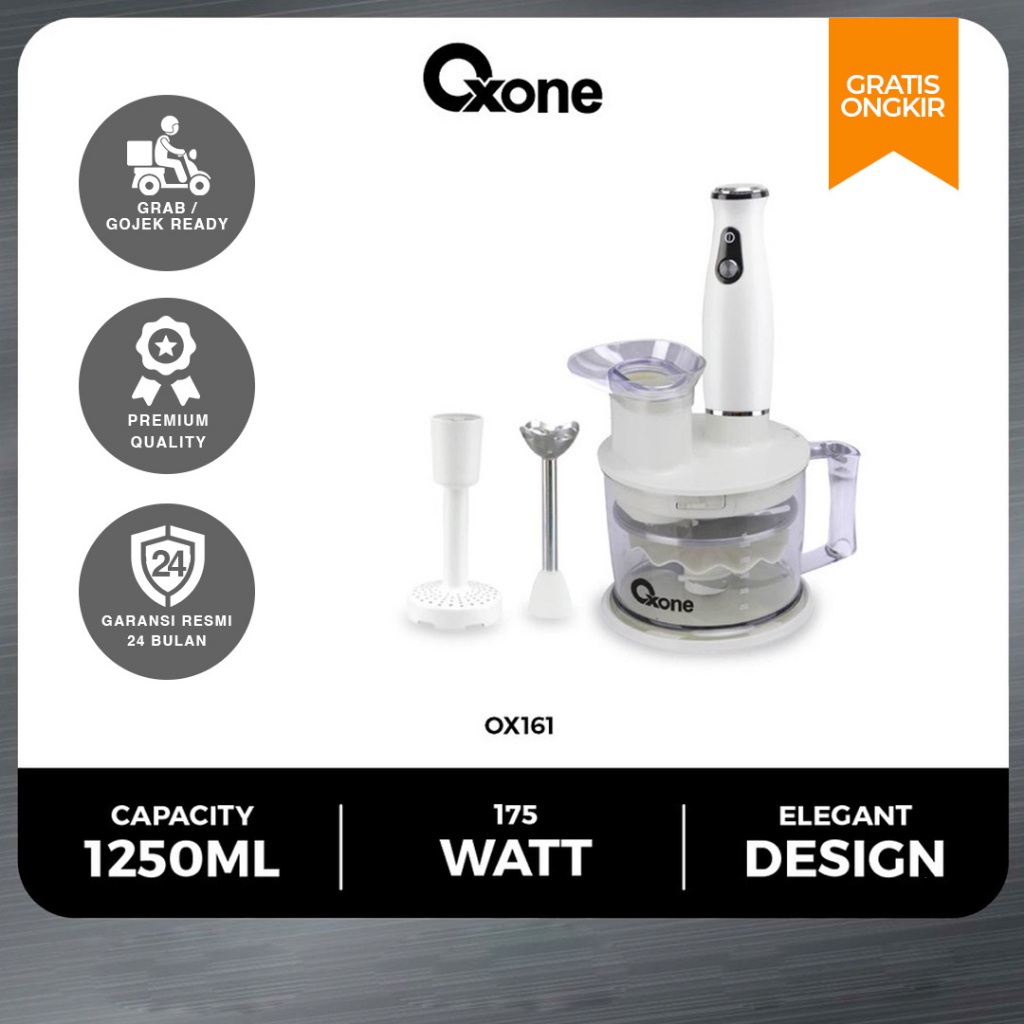 Oxone OX161 Eco Blender & Chopper BPA Free Stainless Steel Blade Original Highquality