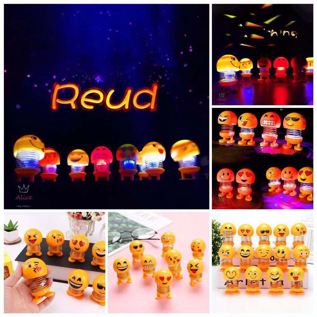 Led Doll Shake Car Display Per Emoji Doll Shaking Head Emoticon ...