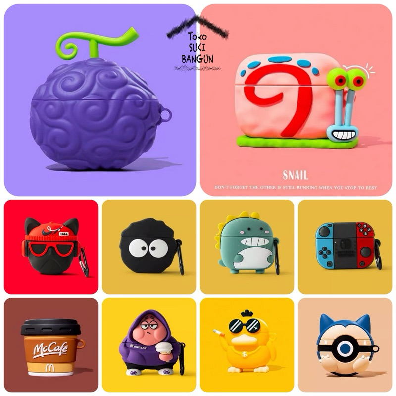 Case Anker Soundcore R100 Buds Rubber CUTE CARTOON Cover Casing Pouch ...