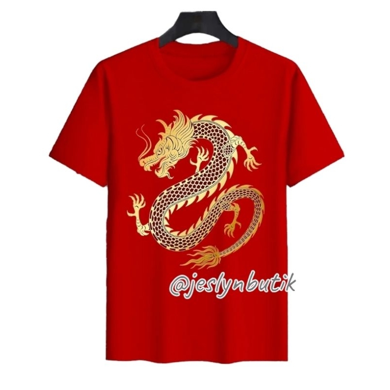 T-shirt DISTRO DRAGON GOLD GOLD Star+Chinese New Year DRAGON MAS = T ...