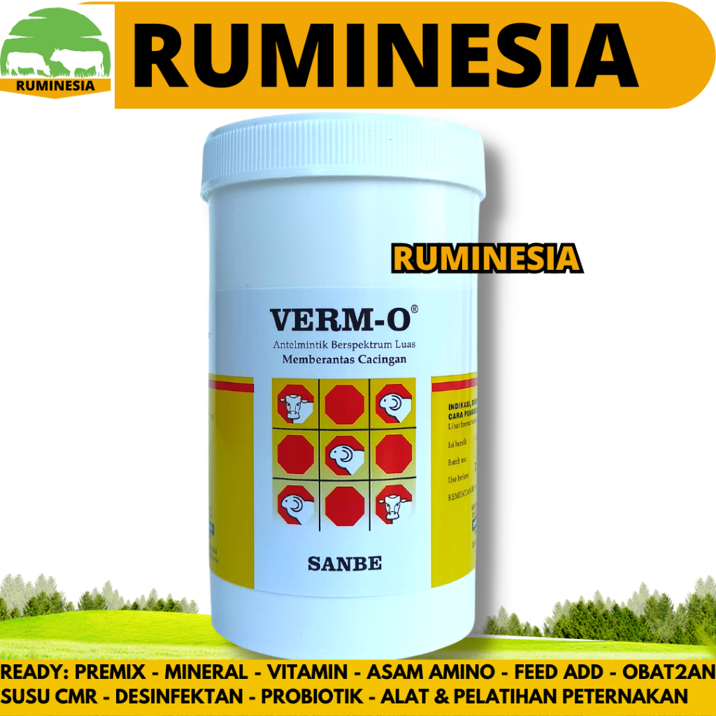 Verm O12 BOLUS (1 Small POT) Broad Spectrum Cattle Buffalo Horse Worm