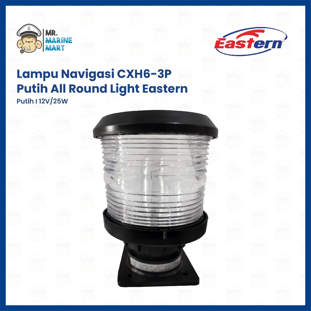 3 inch White All Round Light Transparent 360 Degree Ship Navigation ...