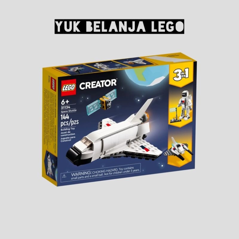 Lego Creator 3in1 31134 Space Shuttle (144 pieces) | Shopee Singapore