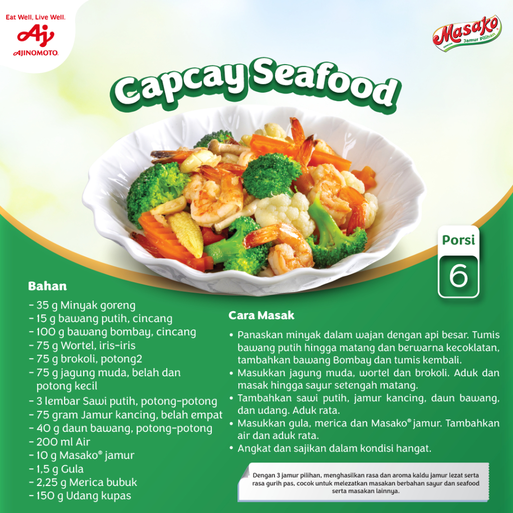 MasakoÂ® Bumbu Kaldu Jamur 5pcs Rasa Gurih Lezat - Gambar 2