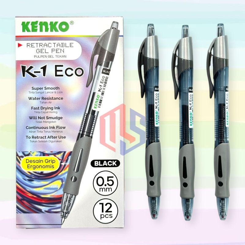 Pen/ballpoint/pen Gel Kenko K-1 Eco (12Pcs) | Shopee Singapore