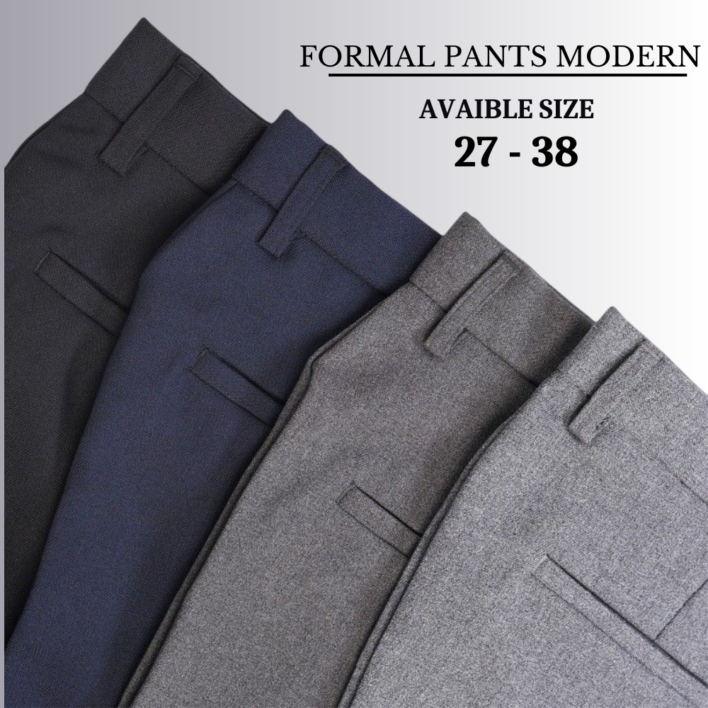CEO Men's Formal Pant Office Pants Stretchable Elastic Straight