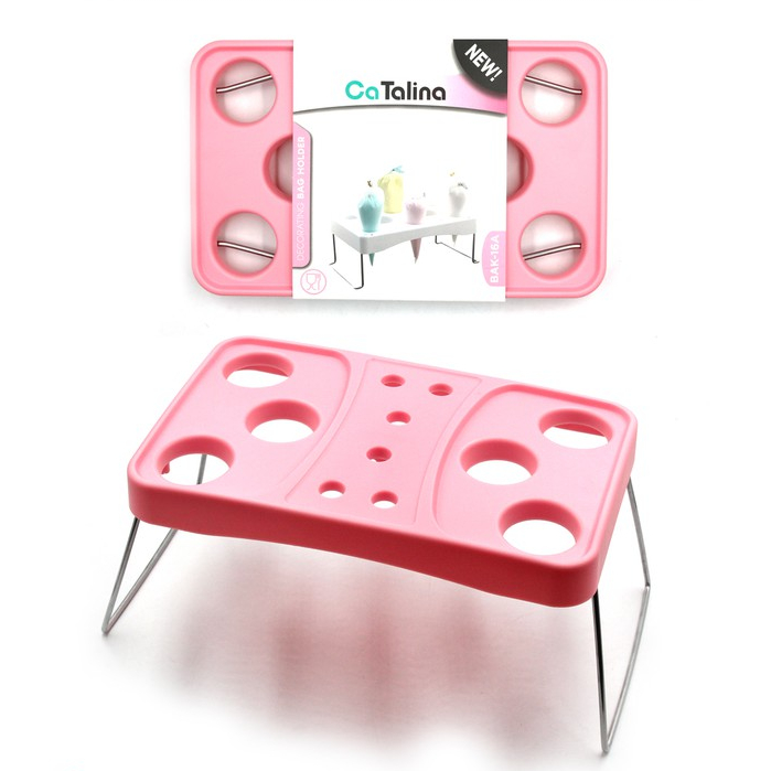 Meja Dekorasi Kue Cake Decorating Bag holder Pipping Bag Holder Alat buat Kue - Gambar 3