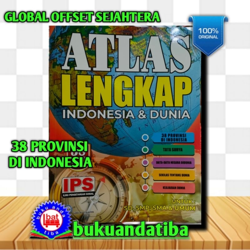 Atlas Of INDONESIA And The Latest World Of 38 Provinces - Science ...