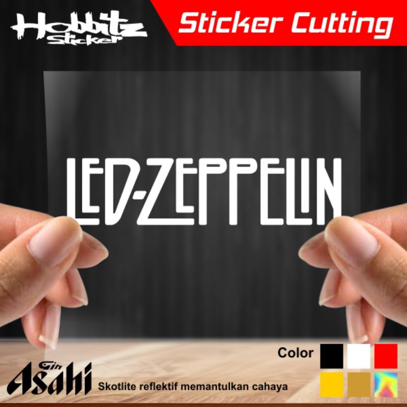 Sticker CUTTING BAND LED ZEPPELIN Holographic Reflective STICKER On ...