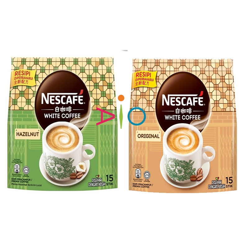 Nescafe White Coffee Hazelnut White Coffee Original [15X33G] Shopee