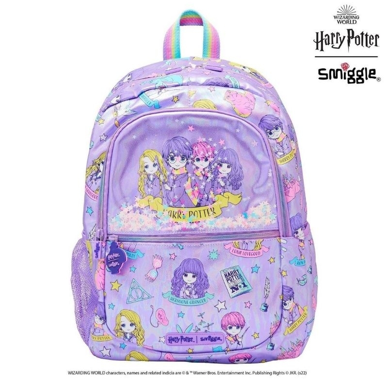 Smiggle ORIGINAL BACKPACK HARRY POTTER LILAC SERIES 100% ORI STORE ...