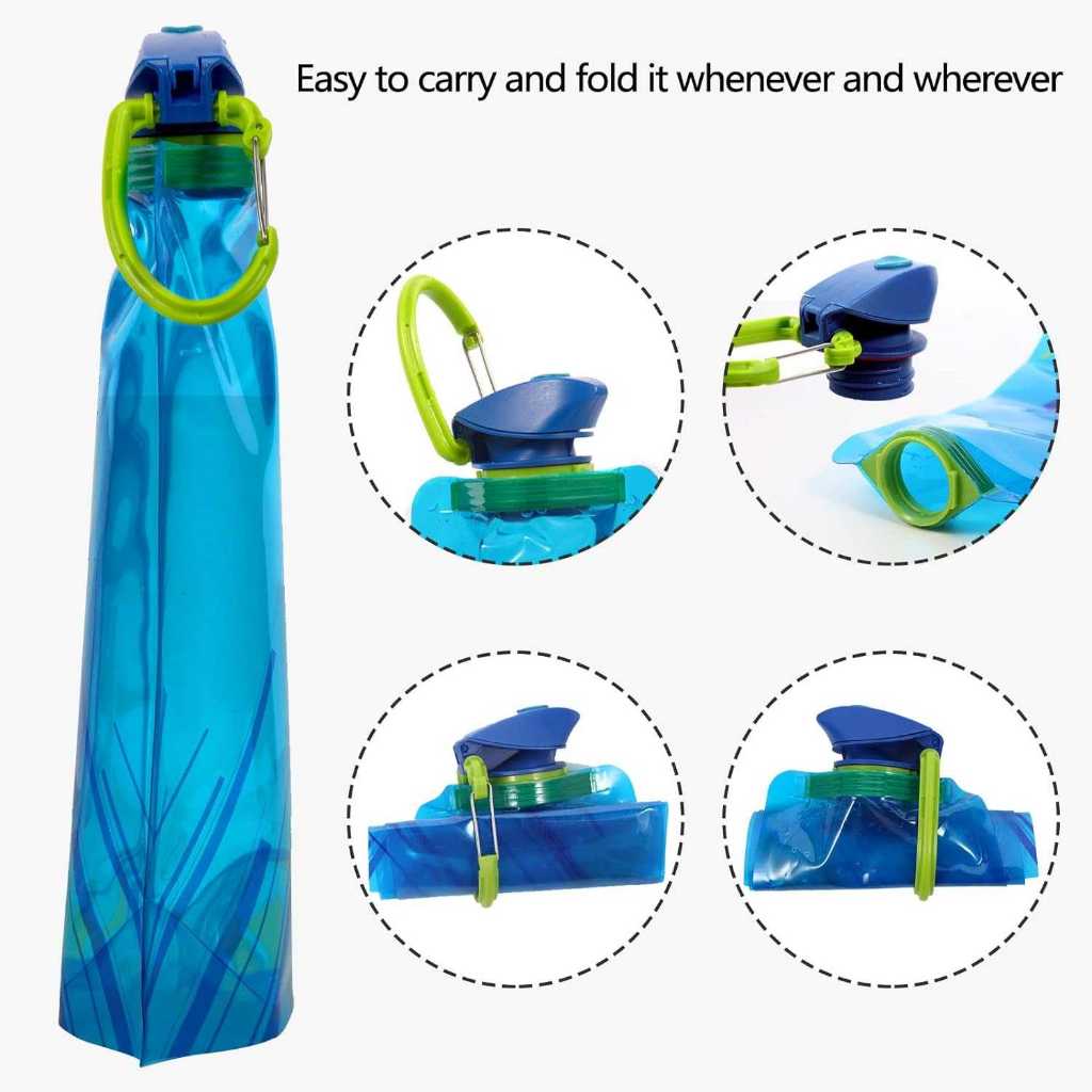 TaffSPORT Botol Minum Lipat Camping Hiking Drinking Bottle - S29 - Gambar 3