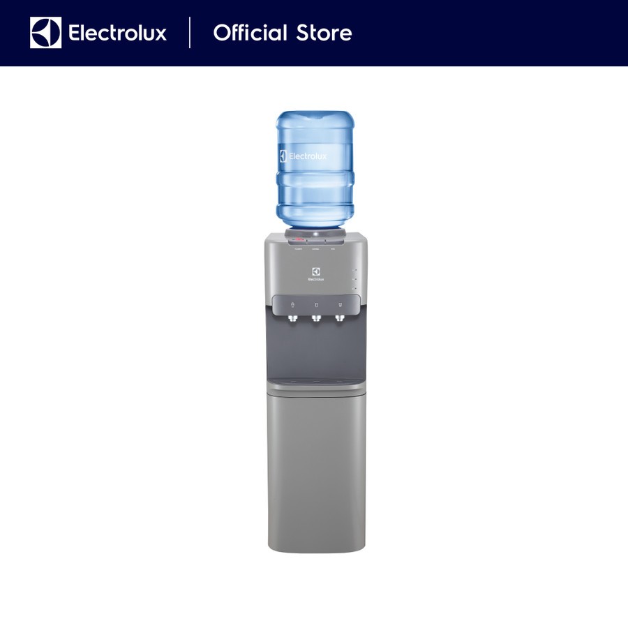 Electrolux Dispenser Air Galon Atas Silver - Child Lock- Kompresor R600 Ramah Lingkungan - Air Sedingin Kulkas - Lemari Kapasitas 14 Liter - EDBMFACSF - Gambar 3