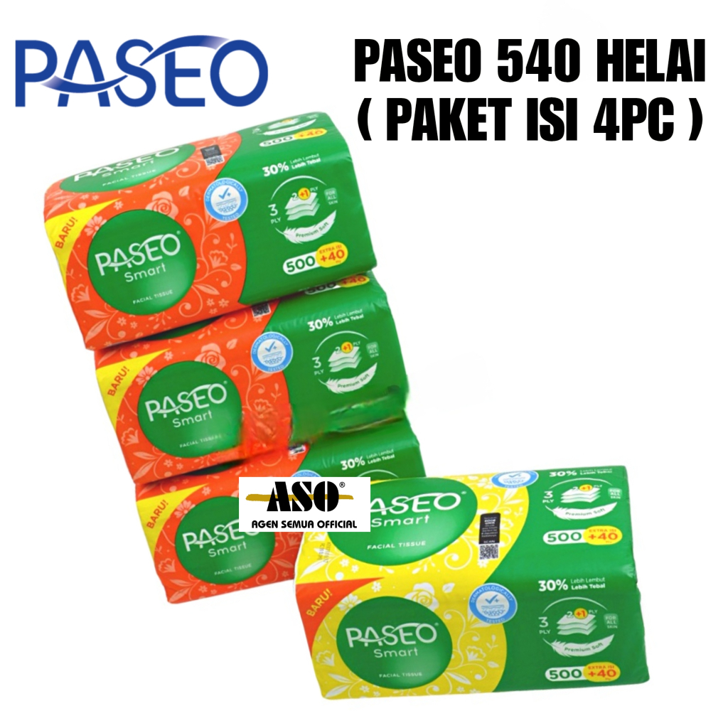 [ PAKET ISI 4 ] Tisu Tissue PASEO 540 helai PROMO !!! - Gambar 2