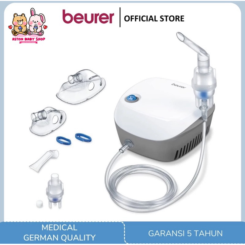 Beurer IH 18 Compressor Nebulizer Nasal Steam Device/ Respiratory Care ...