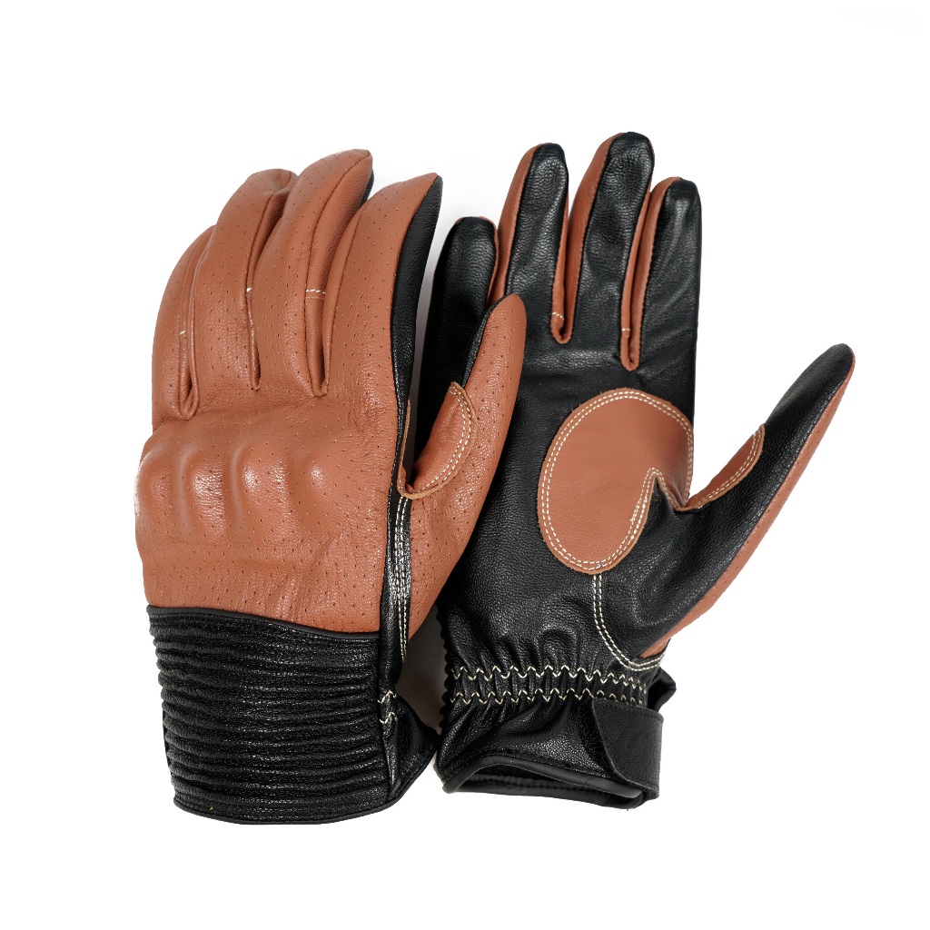 Northy Byron / Sarung Tangan Kulit Motor Batok / Leather Gloves Knuckle Protector