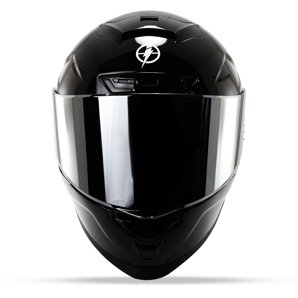 Full Face Helm Jitsu Air 1 Solid SNI Terbaru Motorcycle Kaca Visor Silver - Gambar 4