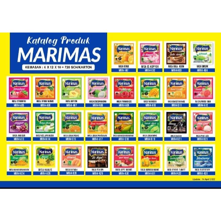 Marimas Minuman Instant Serbuk Aneka Rasa Renceng isi 10 sct - Gambar 2