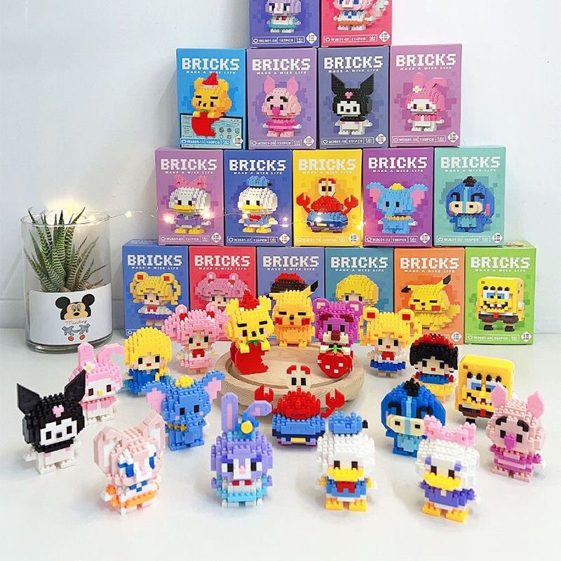 Bricks LEGO Block Toys DIY Stacking Building Blocks Mini Cartoon Toy ...
