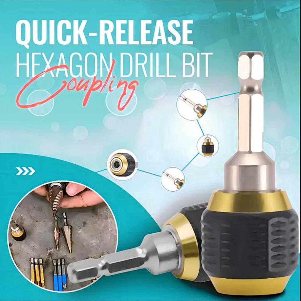 MATA Quick Change Release Drill Bit Chuck Adapter Extension Drill Bit ...