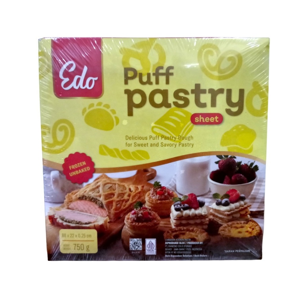 Puff Pastry Sheet Zuppa Instant frozen Bread Dough soup EDO 750 Grams ...