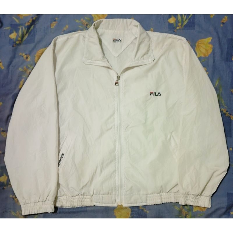 Fila windbreaker white on sale