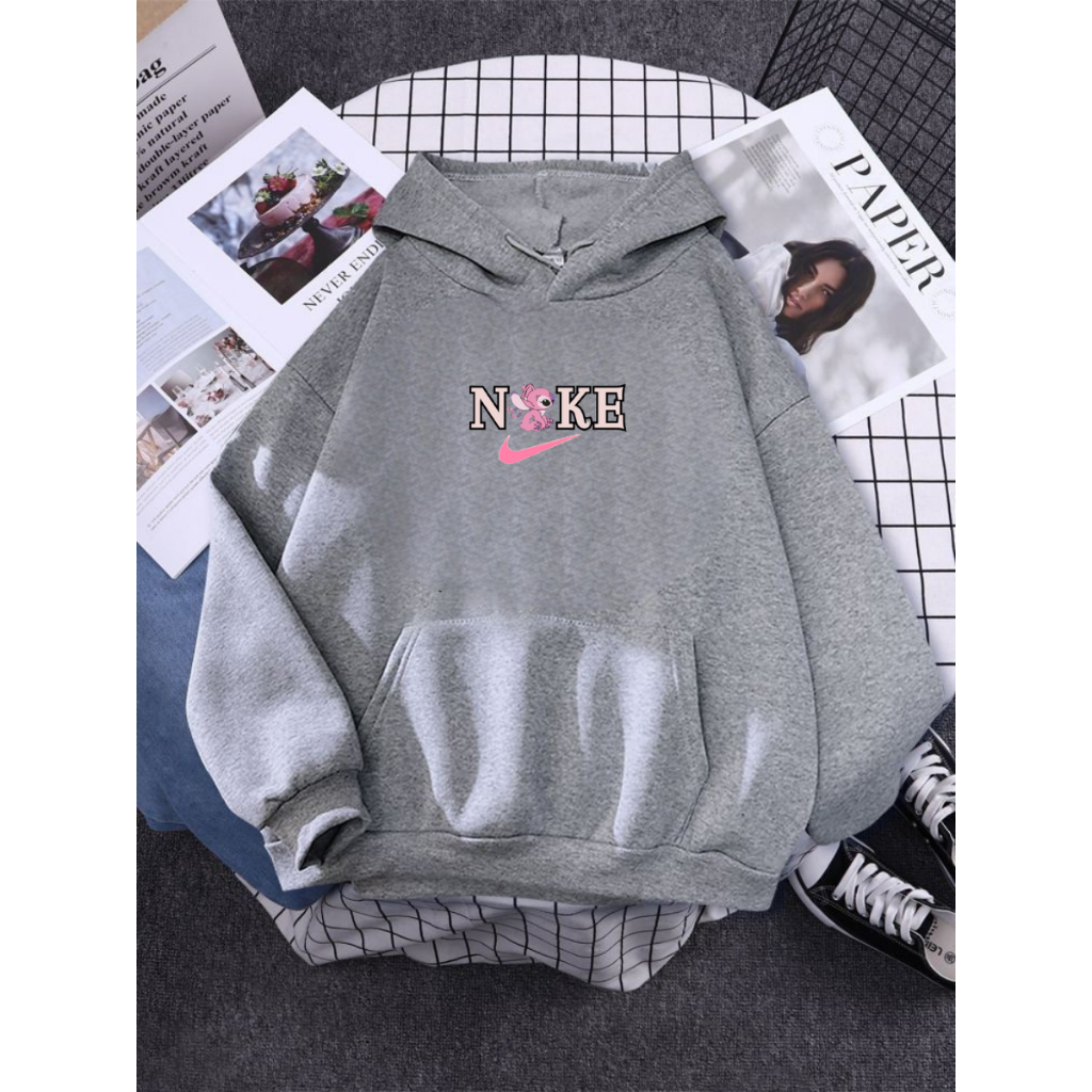 KATUN Nike Hoodie Cotton Fleece Logo Aesthetic/Sweater Hoodie Distro  Bandung/Hoodie Gray Color | Shopee Singapore