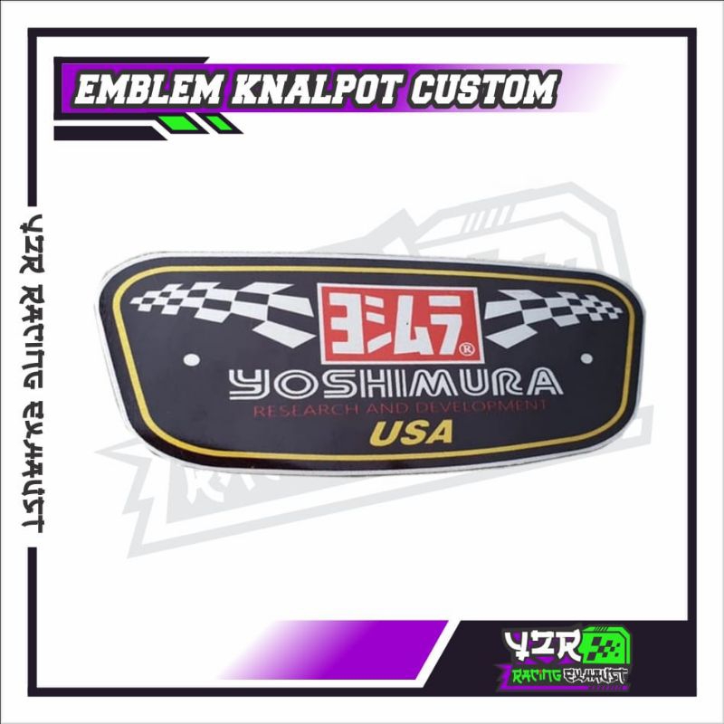 Yoshimura R77. Brand RACING Exhaust EMBLEM Shopee Singapore