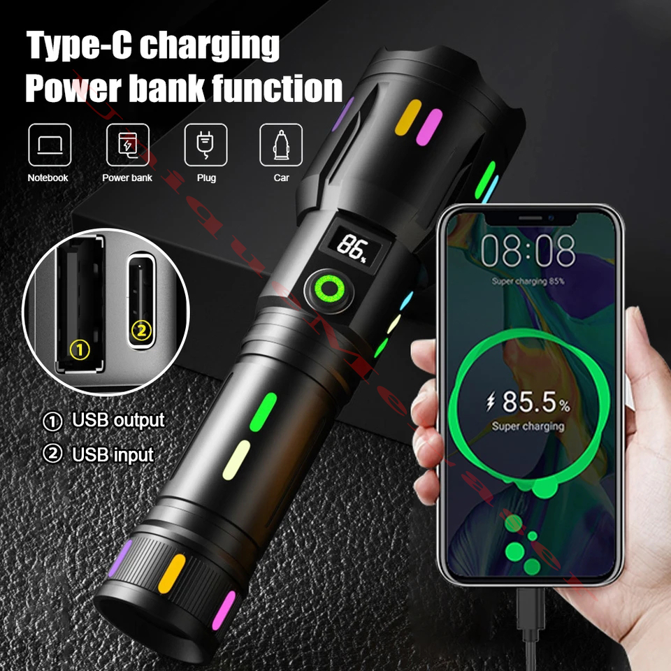 Senter LED Super Terang COBA F351 M80 Zoom - Gambar 2