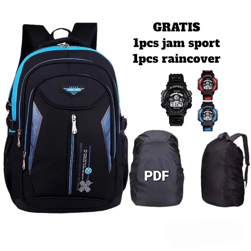 Children's School Bags with Free Rain Cover and Watch Children's ...